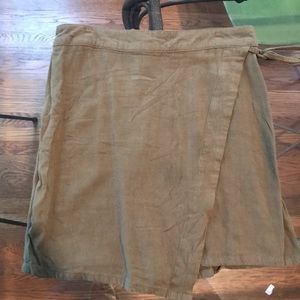 Green Wrap Skirt